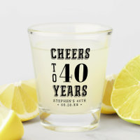 Custom Cheers to 40 Years | Any Milestone Birthday