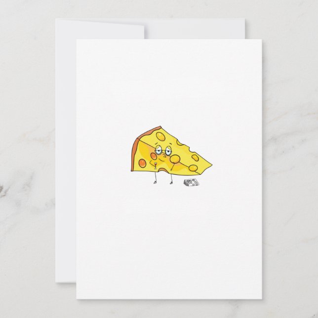 Custom cheese. Mature. birthday Invitation (Front)