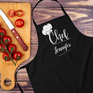 Custom Chef Name Kitchen Gift for Men & Women Apron