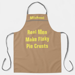 Custom Chef Name Personalised Flaky Pie Crust Pun Apron