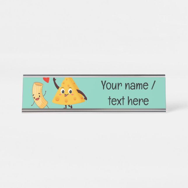  Custom Chef/Teacher/Kid Name Desk Name Plate (Front)