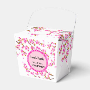 Custom Cherry Blossom Wedding Favour Gift Box
