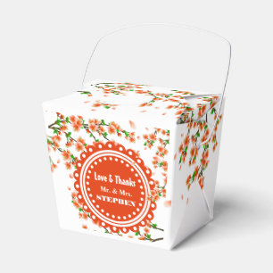 Custom Cherry Blossom Wedding Favour Gift Box
