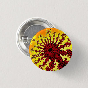 Custom Cherry Firework Burst Small Round Button