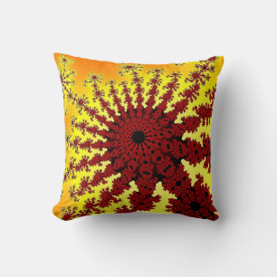 Custom Cherry Firework Burst Throw Pillow