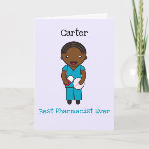 Custom Chibi Health Care Worker Thank You Card