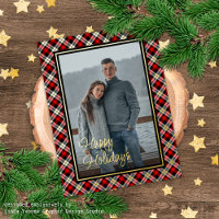 Custom Chic Buffalo Lumberjack Plaid Pattern Gold