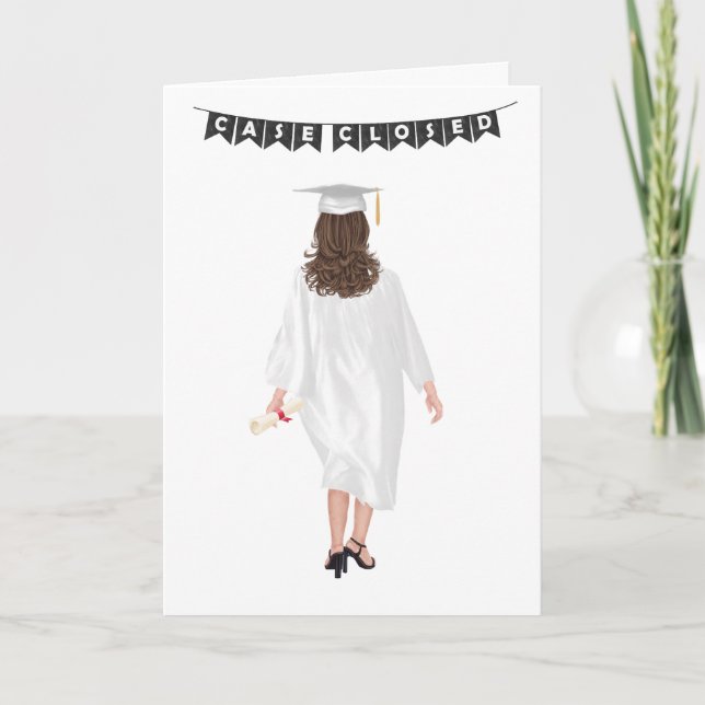 Custom Chic Law School Graduation  Card (Front)