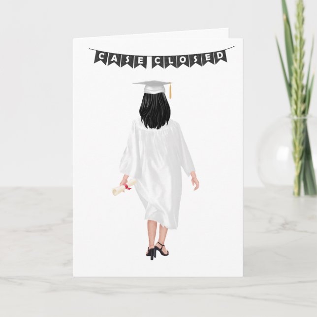 Custom Chic Law School Graduation  Card (Front)