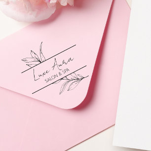 Custom Chic Salon Spa Business Rubber Stamp