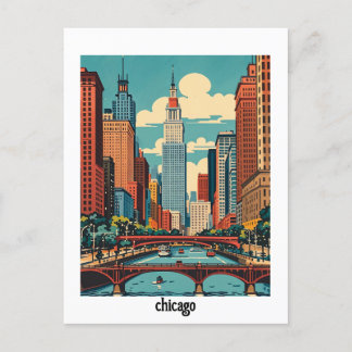 custom Chicago Illinois  Postcard