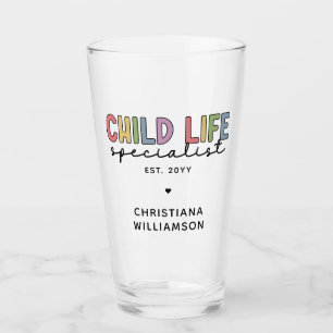 Custom Child Life Specialist CCLS Gift Glass
