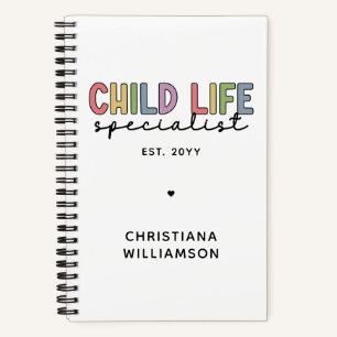 Custom Child Life Specialist CCLS Gift Notebook