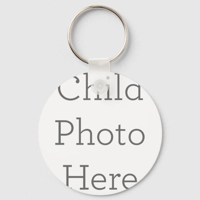 Metal Circle Keychain, 5.08 cm (Front)