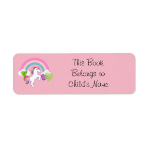 Custom Child's Name Return Address Label