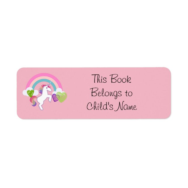 Custom Child's  Name Return Address Label (Front)