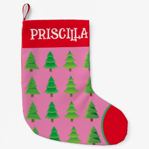 Custom Child's Pink Christmas Stocking