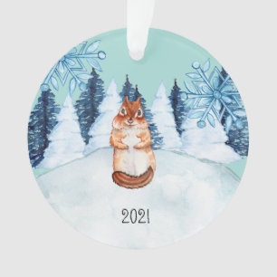 Custom Chipmunk Ornament