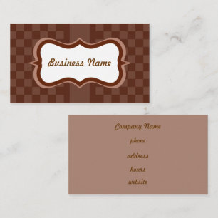 Custom Chocolate Business Card