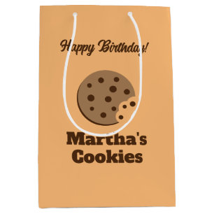 Custom chocolate chip cookie gift bag for Birthday