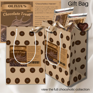 Custom Chocolate Lover Goody Favour Bag Fun Unique