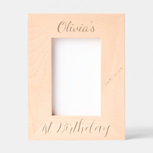 Custom Christening, Baptism, Quinceanera, 4x6" Etched Frames