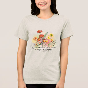 Custom Christian Christianity Jesus Faith Joy Tri-Blend Shirt