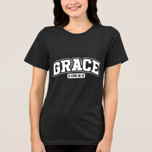 Custom Christian Christianity Jesus Faith Tri-Blend Shirt
