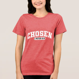 Custom Christian Christianity Jesus Faith Tri-Blend Shirt