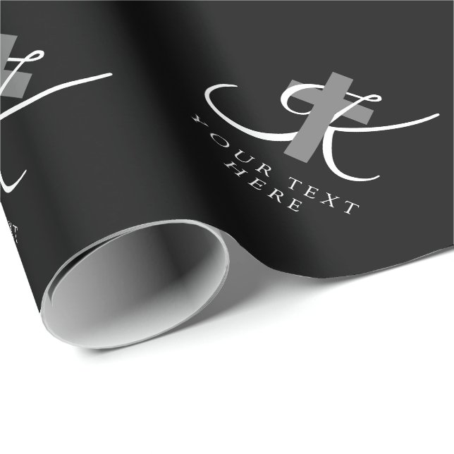 Custom Christian cross religious faith symbol Wrapping Paper (Roll Corner)