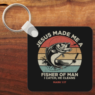Custom Christian Fisher of Men Key Ring