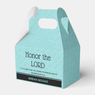 Custom Christian HONOUR HONOR THE LORD Add Name Favour Box