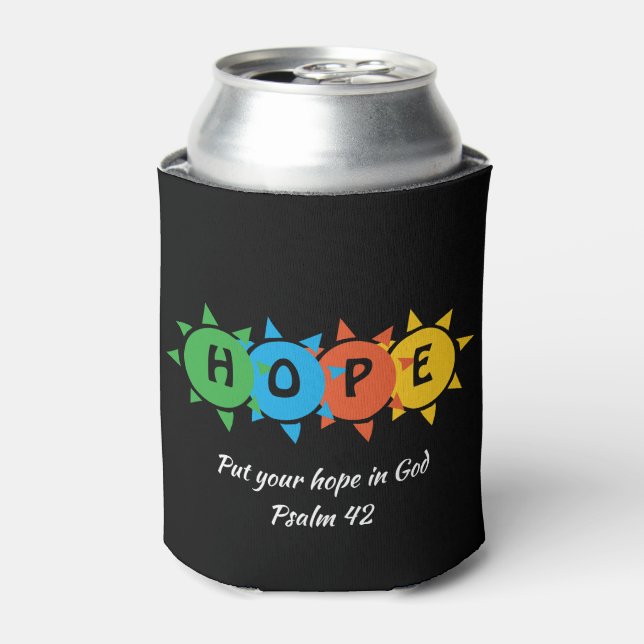 Custom Christian HOPE Can Cooler (Can Front)