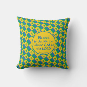 Custom Christian Psalm ST VINCENT FLAG Cushion