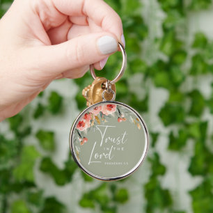 Custom Christian Trust in the Lord Key Ring