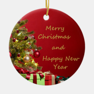 Custom Christmas Adorments Ceramic Ornament