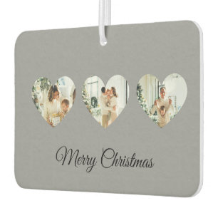 Custom Christmas Air Freshener   Family Photos