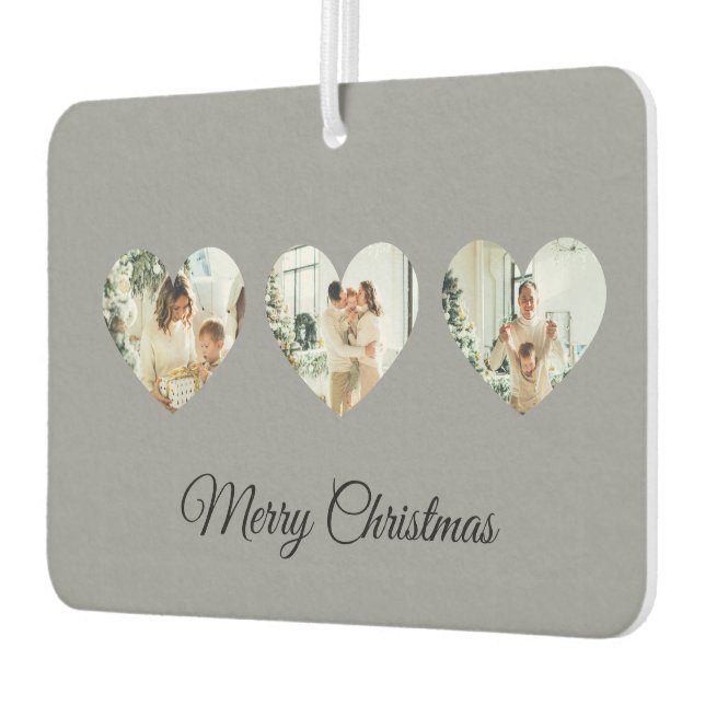 Custom Christmas Air Freshener | Family Photos (Left)