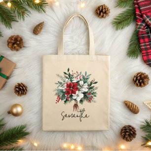 Custom Christmas Bouquet Floral Bag for Mum & Nana
