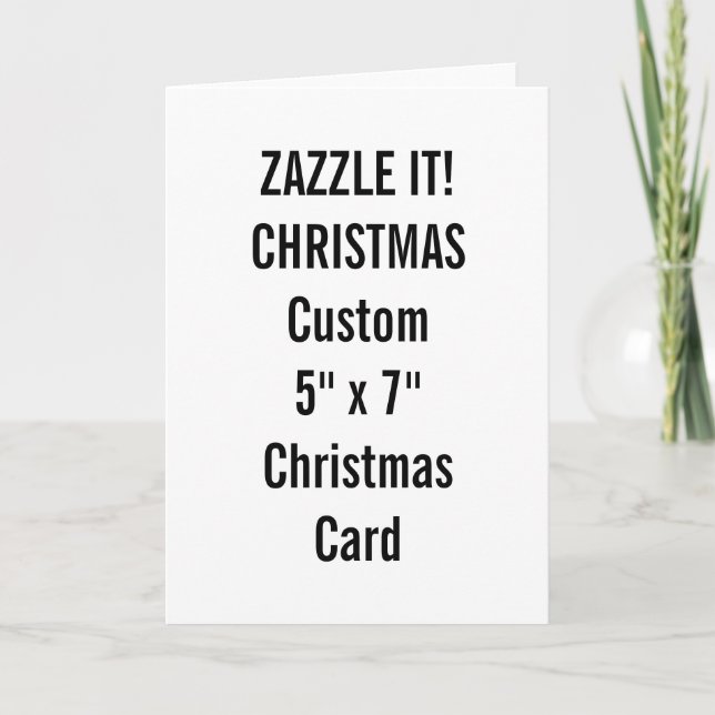 Custom Christmas Card 5" x 7" Blank Template (Front)