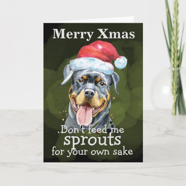 Custom Christmas card from your dog (Front)