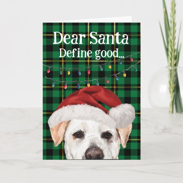Custom Christmas card from your Labrador (Front)