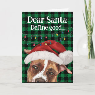 Custom Christmas card from your Pitbull