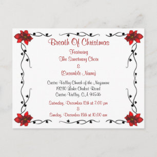 Custom Christmas Event Postcard