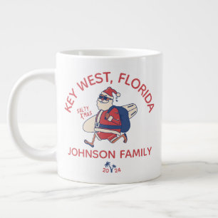 Custom Christmas Family Beach Vacation Matching Large Coffee Mug