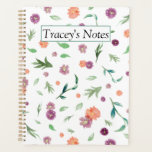 Custom Christmas Gift for Mom & Teacher | Planner<br><div class="desc">Create a heartfelt holiday present with this Personalized Watercolor Floral Planner. Featuring a cover adorned with delicate watercolor flowers, you can add her name or initials for that special touch. Inside, monthly and weekly layouts, and sections for notes combine art and functionality. Ideal for moms who cherish botanical designs and...</div>