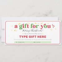 Custom Christmas Gift Voucher Certificate Template