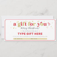 Custom Christmas Gift Voucher Certificate Template