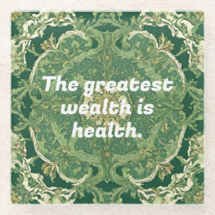 Custom Christmas Gifts for Massage Therapists Glass Coaster