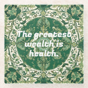 Custom Christmas Gifts for Physical Therapists Glass Coaster